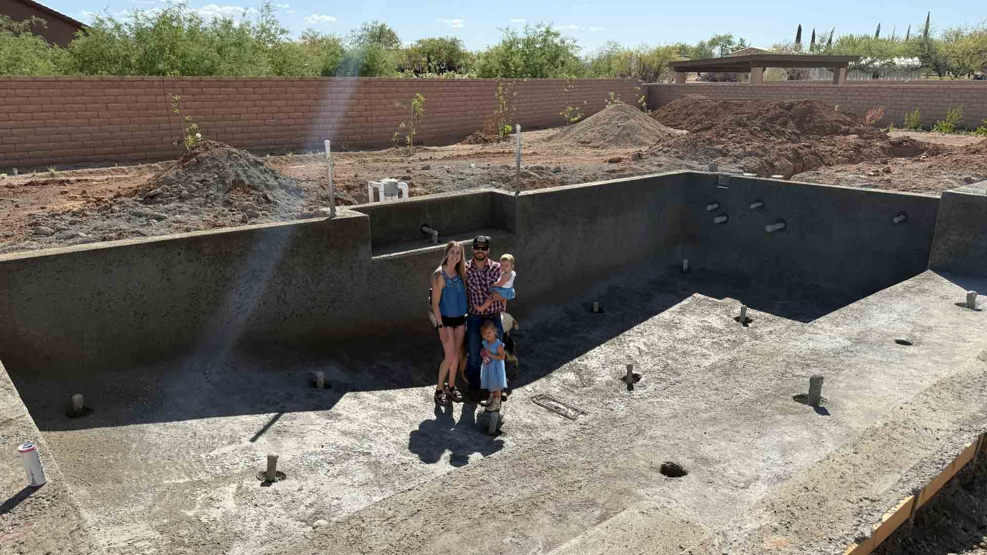 Homeowner reviewing plans
